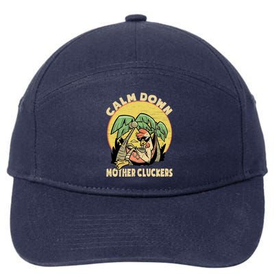 Mother Cluckers Funny Chicken Daddy Funny Gift 7-Panel Snapback Hat