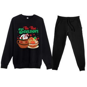 Mexican Christmas Feliz Navidad Latina Christmas Premium Crewneck Sweatsuit Set