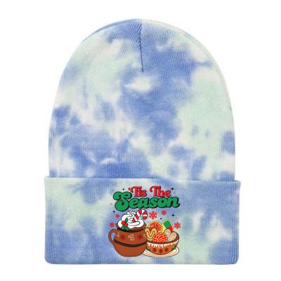 Mexican Christmas Feliz Navidad Latina Christmas Tie Dye 12in Knit Beanie