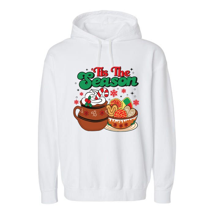 Mexican Christmas Feliz Navidad Latina Christmas Garment-Dyed Fleece Hoodie