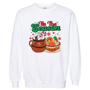 Mexican Christmas Feliz Navidad Latina Christmas Garment-Dyed Sweatshirt