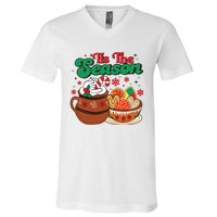 Mexican Christmas Feliz Navidad Latina Christmas V-Neck T-Shirt