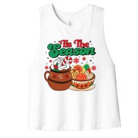 Mexican Christmas Feliz Navidad Latina Christmas Women's Racerback Cropped Tank