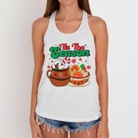 Mexican Christmas Feliz Navidad Latina Christmas Women's Knotted Racerback Tank