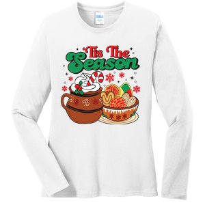 Mexican Christmas Feliz Navidad Latina Christmas Ladies Long Sleeve Shirt