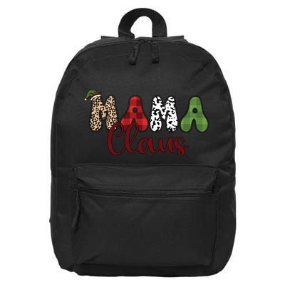 Mama Claus Funny Christmas Holiday Family Matching 16 in Basic Backpack
