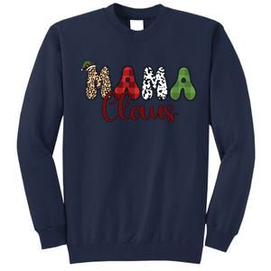 Mama Claus Funny Christmas Holiday Family Matching Tall Sweatshirt