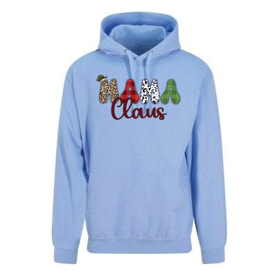 Mama Claus Funny Christmas Holiday Family Matching Unisex Surf Hoodie