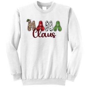 Mama Claus Funny Christmas Holiday Family Matching Sweatshirt