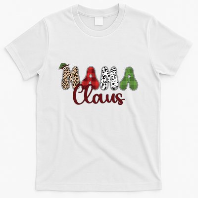 Mama Claus Funny Christmas Holiday Family Matching T-Shirt