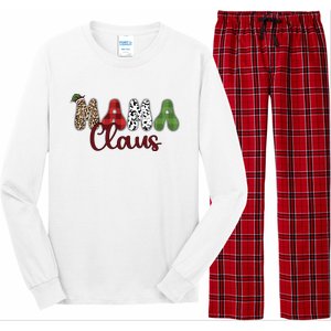 Mama Claus Funny Christmas Holiday Family Matching Long Sleeve Pajama Set