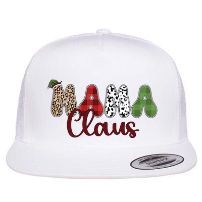 Mama Claus Funny Christmas Holiday Family Matching Flatbill Hat