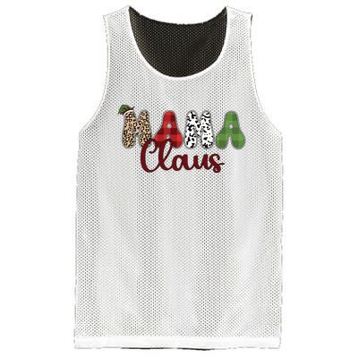 Mama Claus Funny Christmas Holiday Family Matching Mesh Reversible Basketball Jersey Tank