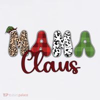 Mama Claus Funny Christmas Holiday Family Matching Premium T-Shirt