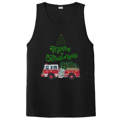 Merry Christmas Firetruck Xmas Tree Lights PosiCharge Competitor Tank