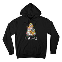 Merry Catmas Funny Cat Dad Cat Mom Christmas Cat Wo  Hoodie