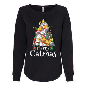 Merry Catmas Funny Cat Dad Cat Mom Christmas Cat Wo  Womens California Wash Sweatshirt