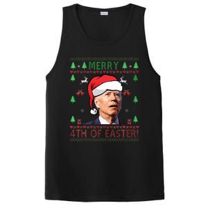 Merry Christmas Funny Joe Biden Happy 4th of July Ugly Xmas  PosiCharge Competitor Tank