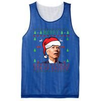 Merry Christmas Funny Joe Biden Happy 4th of July Ugly Xmas  Mesh Reversible Basketball Jersey Tank