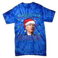 Merry Christmas Funny Joe Biden Happy 4th of July Ugly Xmas  Tie-Dye T-Shirt