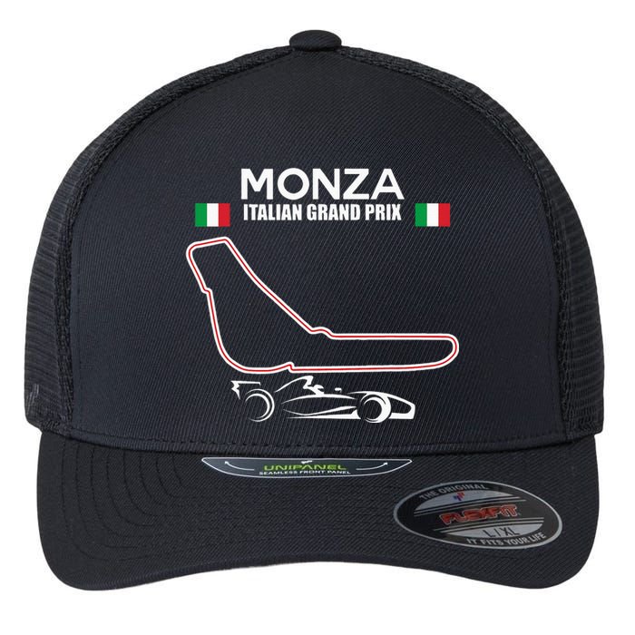 Monza Circuit Formula Racing Car Italian Grand Prix Flexfit Unipanel Trucker Cap