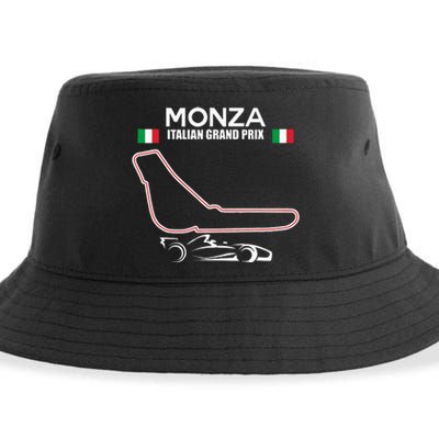 Monza Circuit Formula Racing Car Italian Grand Prix Sustainable Bucket Hat