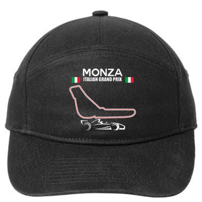 Monza Circuit Formula Racing Car Italian Grand Prix 7-Panel Snapback Hat