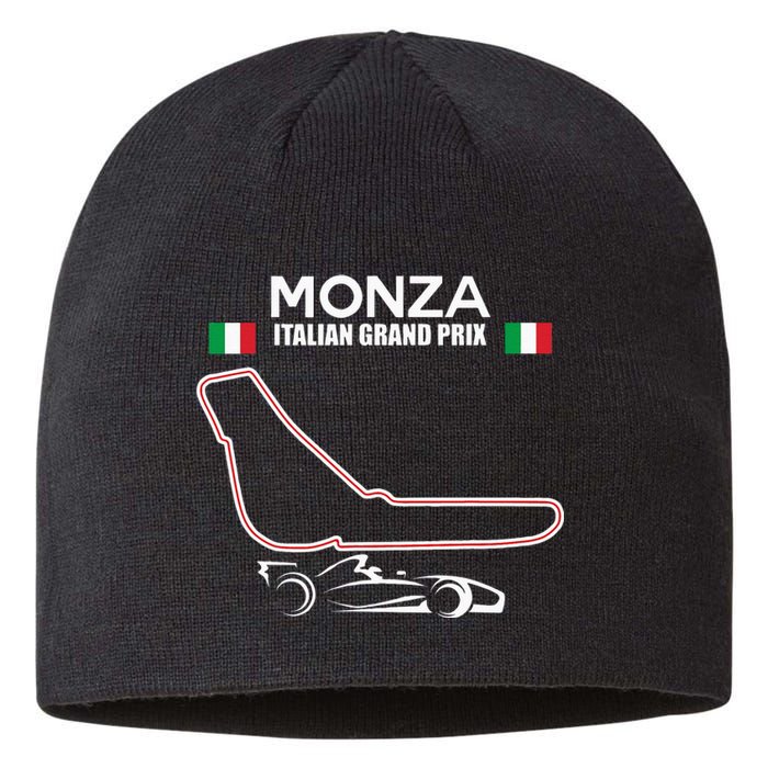 Monza Circuit Formula Racing Car Italian Grand Prix Sustainable Beanie