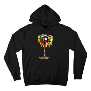 Melting Cube Funny Rubik Rubix Rubics Hoodie