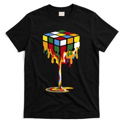 Melting Cube Funny Rubik Rubix Rubics T-Shirt