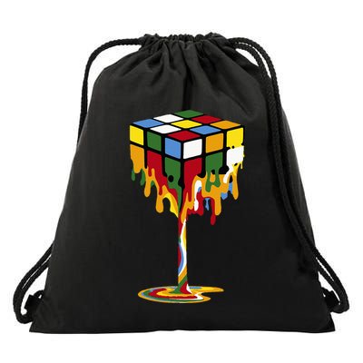 Melting Cube Funny Rubik Rubix Rubics Drawstring Bag