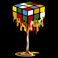 Melting Cube Funny Rubik Rubix Rubics Drawstring Bag