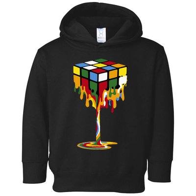 Melting Cube Funny Rubik Rubix Rubics Toddler Hoodie