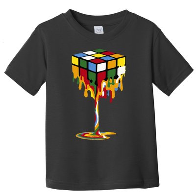 Melting Cube Funny Rubik Rubix Rubics Toddler T-Shirt