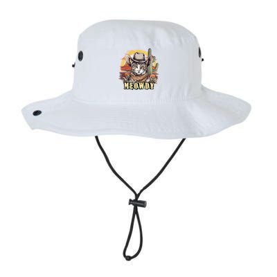 Meowdy Cat Funny Howdy Meme Wild West Cowboy Hat Bucket Hat