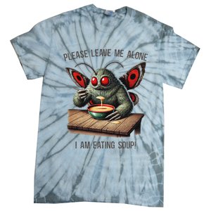 Mothman Cryptozoology Funny Cryptid Mothman Eating Soup Tie-Dye T-Shirt