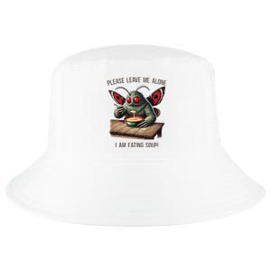 Mothman Cryptozoology Funny Cryptid Mothman Eating Soup Cool Comfort Performance Bucket Hat