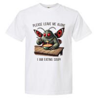 Mothman Cryptozoology Funny Cryptid Mothman Eating Soup Garment-Dyed Heavyweight T-Shirt