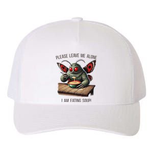 Mothman Cryptozoology Funny Cryptid Mothman Eating Soup Yupoong Adult 5-Panel Trucker Hat