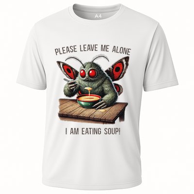 Mothman Cryptozoology Funny Cryptid Mothman Eating Soup Performance Shirt