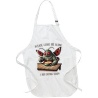 Mothman Cryptozoology Funny Cryptid Mothman Eating Soup Apron