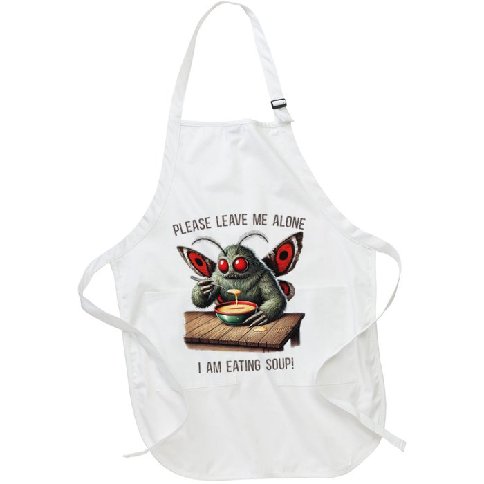 Mothman Cryptozoology Funny Cryptid Mothman Eating Soup Apron