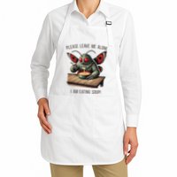 Mothman Cryptozoology Funny Cryptid Mothman Eating Soup Apron