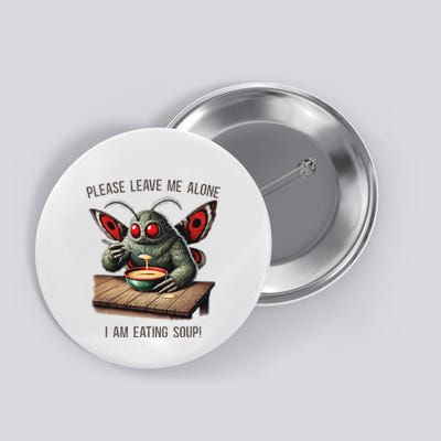 Mothman Cryptozoology Funny Cryptid Mothman Eating Soup Button