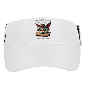 Mothman Cryptozoology Funny Cryptid Mothman Eating Soup Adult Drive Performance Visor