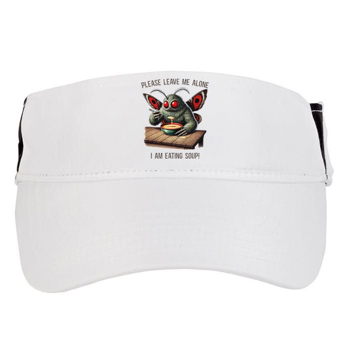 Mothman Cryptozoology Funny Cryptid Mothman Eating Soup Adult Drive Performance Visor