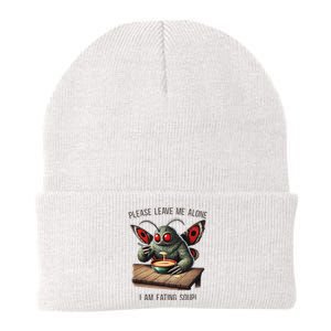 Mothman Cryptozoology Funny Cryptid Mothman Eating Soup Knit Cap Winter Beanie