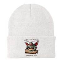 Mothman Cryptozoology Funny Cryptid Mothman Eating Soup Knit Cap Winter Beanie