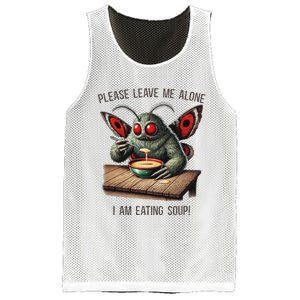 Mothman Cryptozoology Funny Cryptid Mothman Eating Soup Mesh Reversible Basketball Jersey Tank