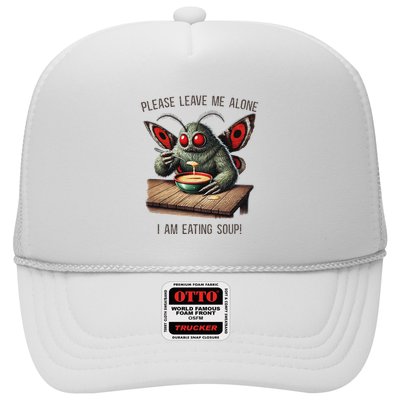 Mothman Cryptozoology Funny Cryptid Mothman Eating Soup Trucker Hat